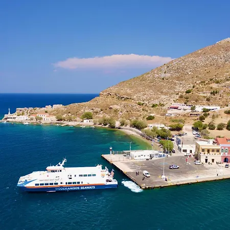 Leros Sea View House With Jacuzzi アパート